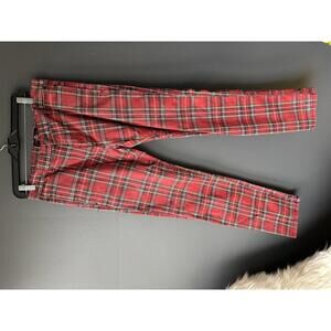Royal Bones Red Plaid Pants size 32